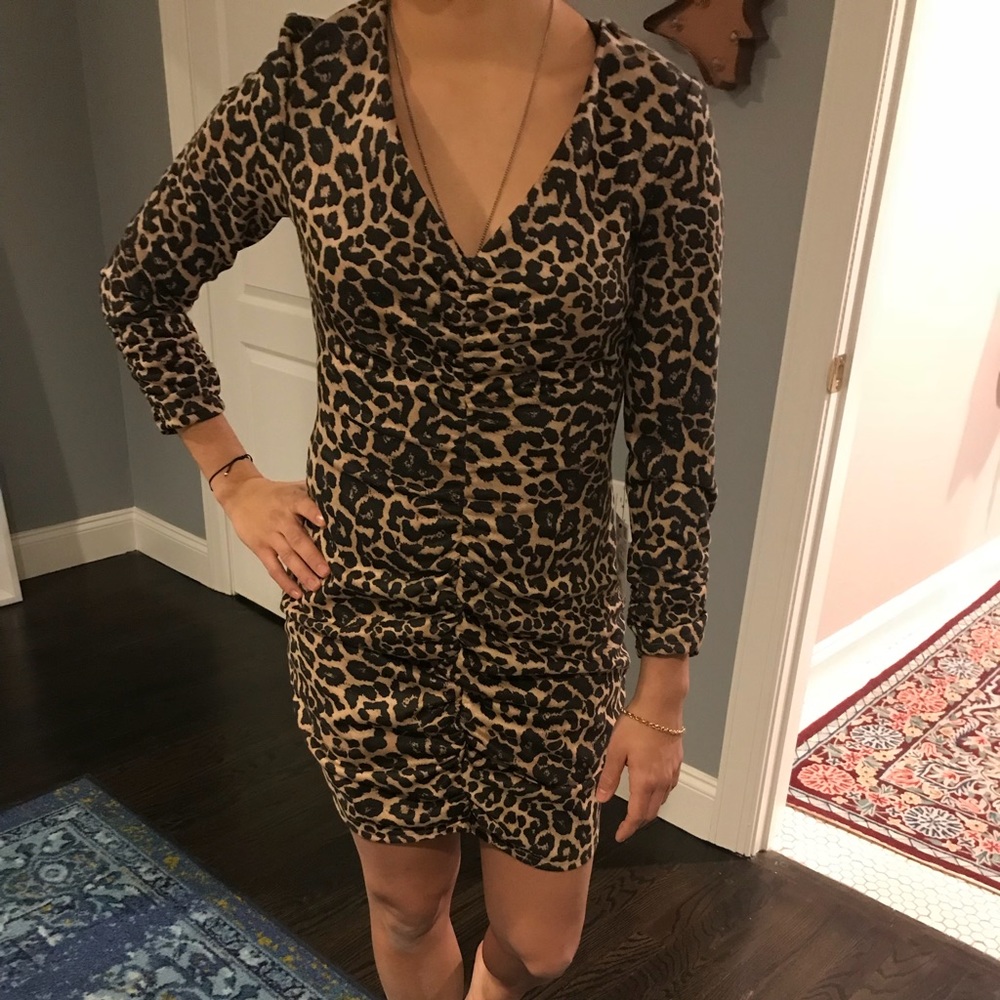 Leopard dress ZARA NWT